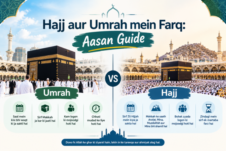Hajj aur Umrah mein Farq: Aasan Guide